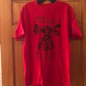 New with tags Deadpool Vitruvian man shirt